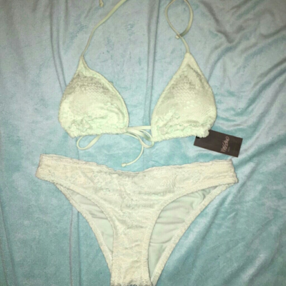 Mint green bikini set